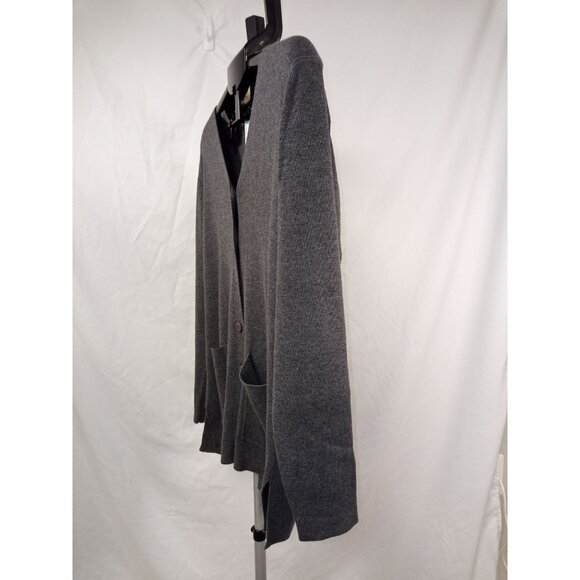 Laura Scott Women's Grey Cardigan Sweater Size Medium - Picture 2 of 6